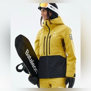 Moss W Yellow and Black Ski Jacket for Women